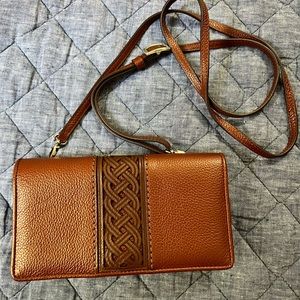 Brighton Interlok Weave Large Wallet Crossbody